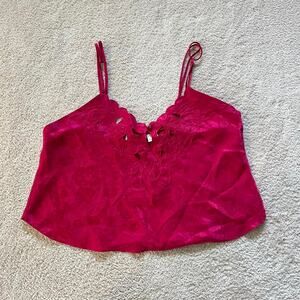 Victoria's Secret Vintage 1990s Gold Label Hot Pink Cami Top